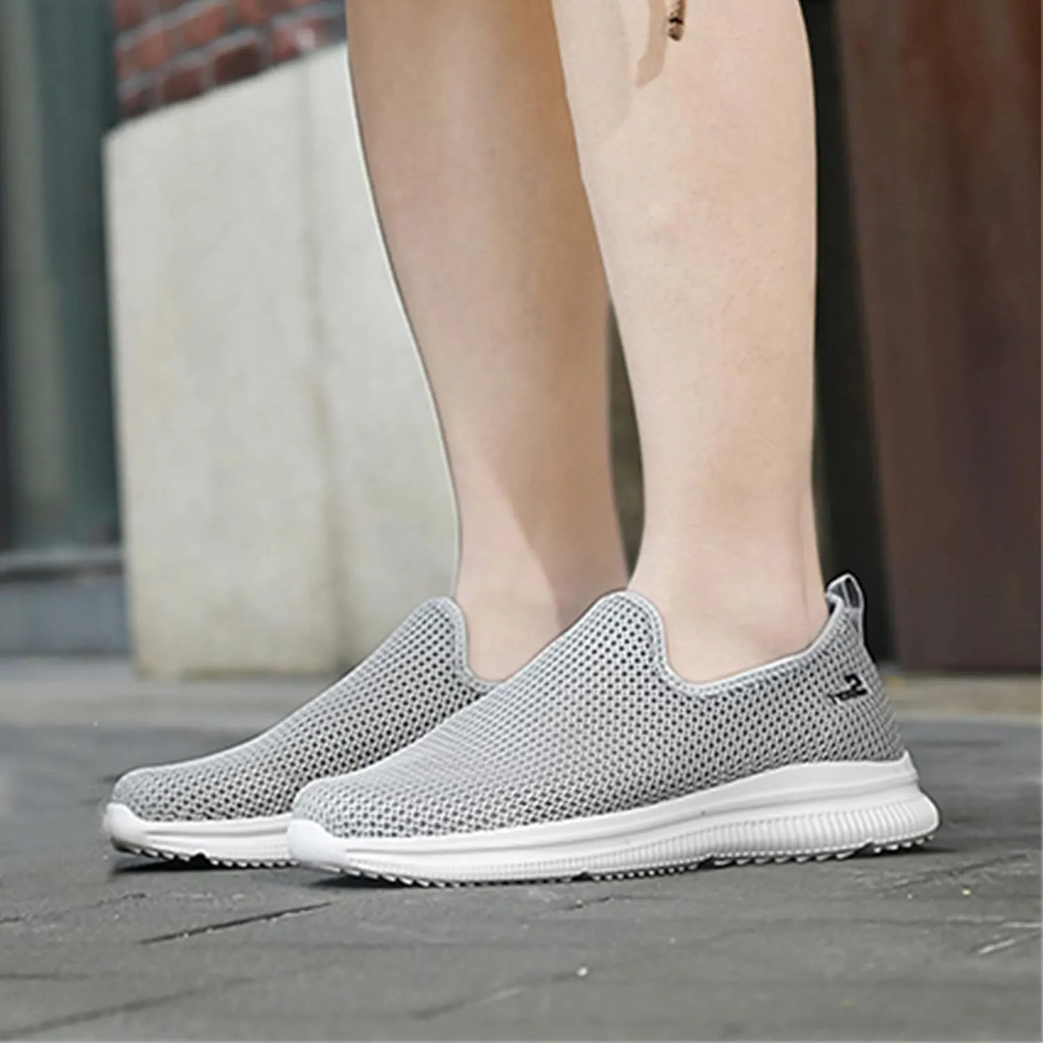 Womens Running Shoes Slip-on Walking Sneakers Running Shoes for Women Jogging Ladies Casual Shoes Brown Sneakers Black Tennis Shoe Loafers Casual Slip On