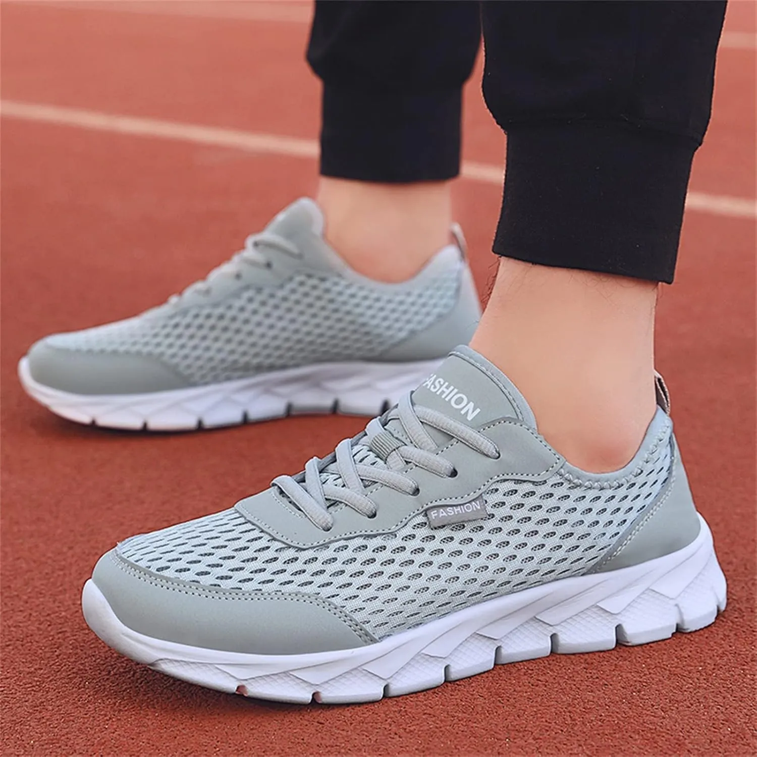Women's Running Walking Tennis Shoes Comfortable Lace Up Mens Tennis Shoes Mesh Breathable Casual Slip On Shoes Dress Sneakers White Tennis Shoe Trainers Shoe
