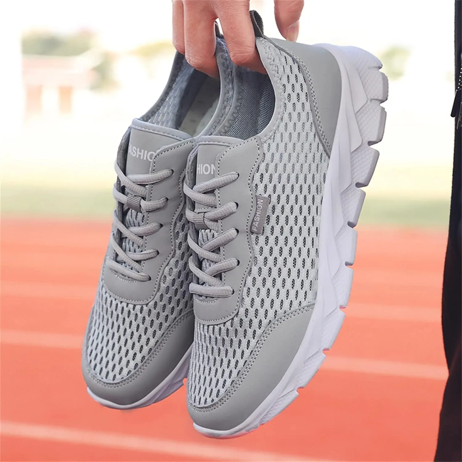 Women's Running Walking Tennis Shoes Comfortable Lace Up Mens Tennis Shoes Mesh Breathable Casual Slip On Shoes Dress Sneakers White Tennis Shoe Trainers Shoe