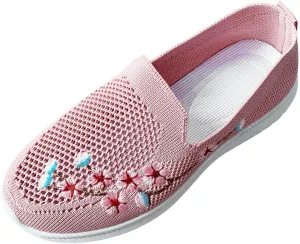 Womens Slip On Loafers Casual Comfortable Walking Shoes Lightweight Canvas Sneakers Non Slip Flat Flats