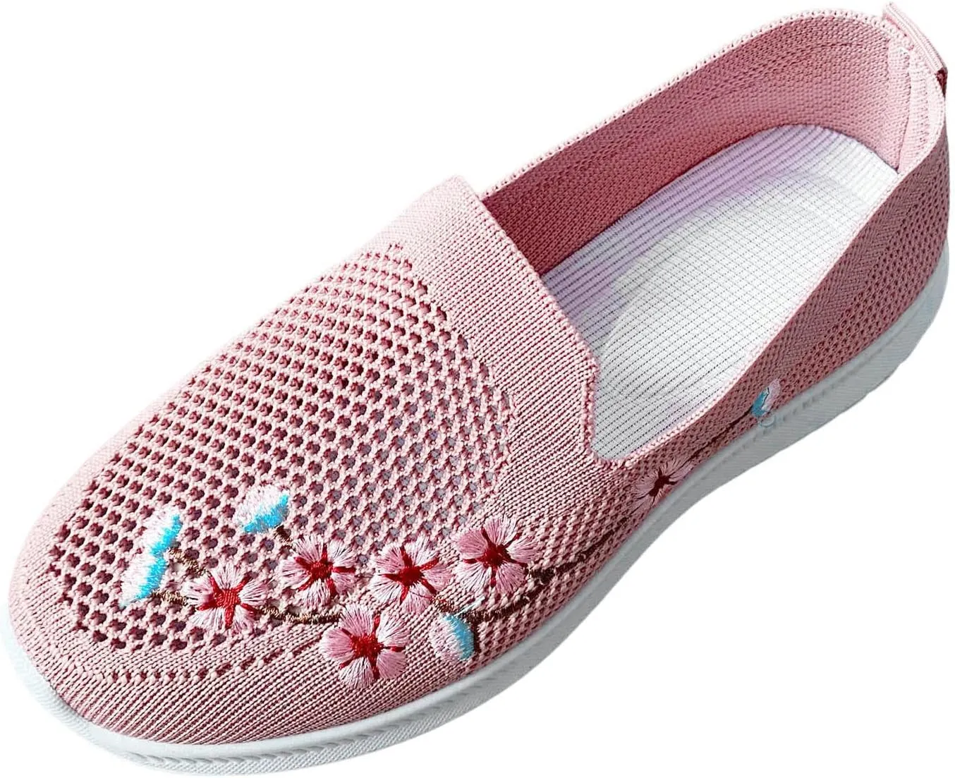 Womens Slip On Loafers Casual Comfortable Walking Shoes Lightweight Canvas Sneakers Non Slip Flat Flats