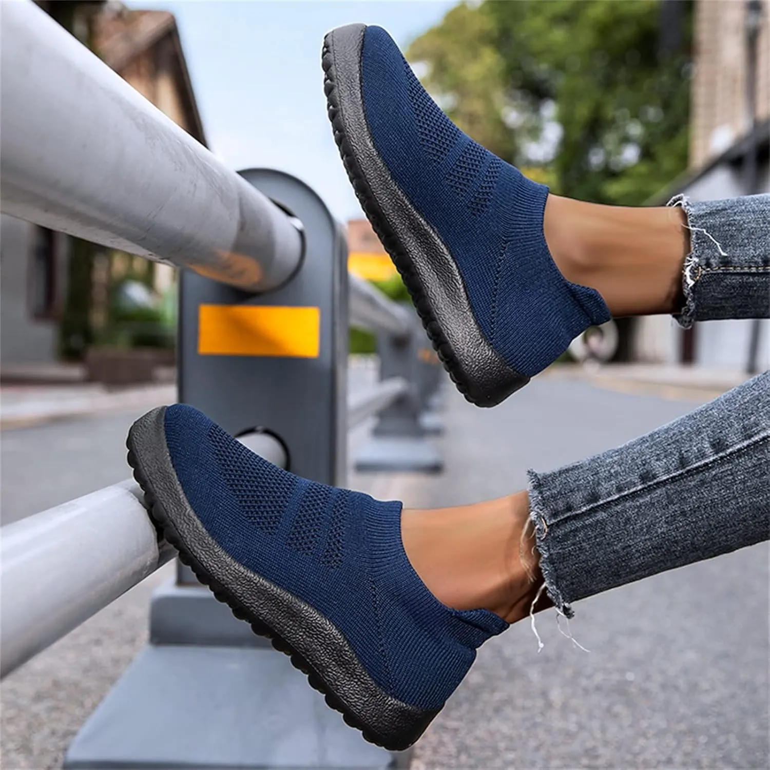 Women's Slip On Sneakers Lightweight Breathable Running Shoes for Men Dressy Casual Shoes Slip On Shoes Sneakers Tennis Shoe Loafers Dress Shoe