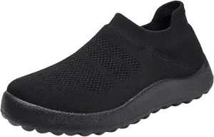 Womens Slip on Walking Shoes Comfort Lightweight Womens Running Shoes Comfortable Casual Shoes for Fall Casual Sneakers Waterproof Tennis Shoe Trainers Shoe