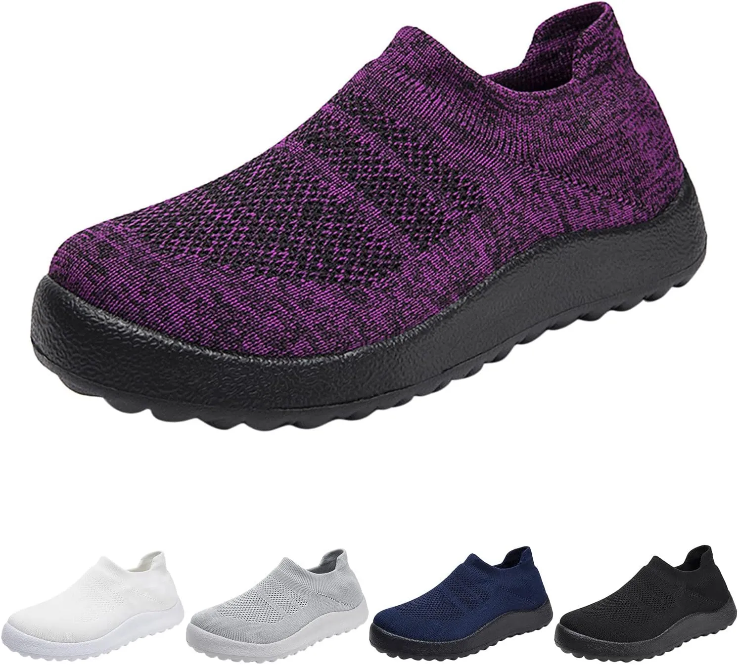 Womens Slip on Walking Shoes Comfort Lightweight Womens Running Shoes Comfortable Casual Shoes for Fall Casual Sneakers Waterproof Tennis Shoe Trainers Shoe