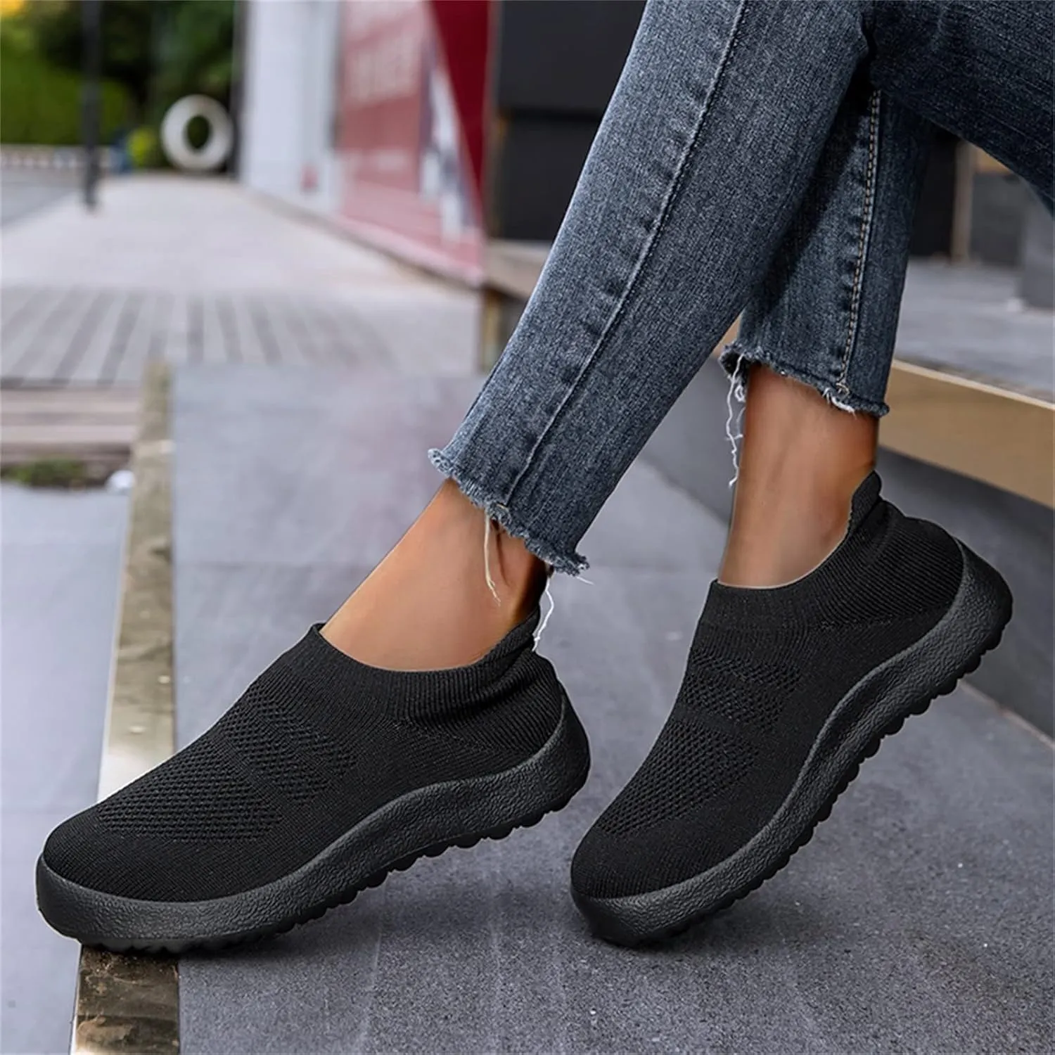 Womens Slip on Walking Shoes Comfort Lightweight Womens Running Shoes Comfortable Casual Shoes for Fall Casual Sneakers Waterproof Tennis Shoe Trainers Shoe