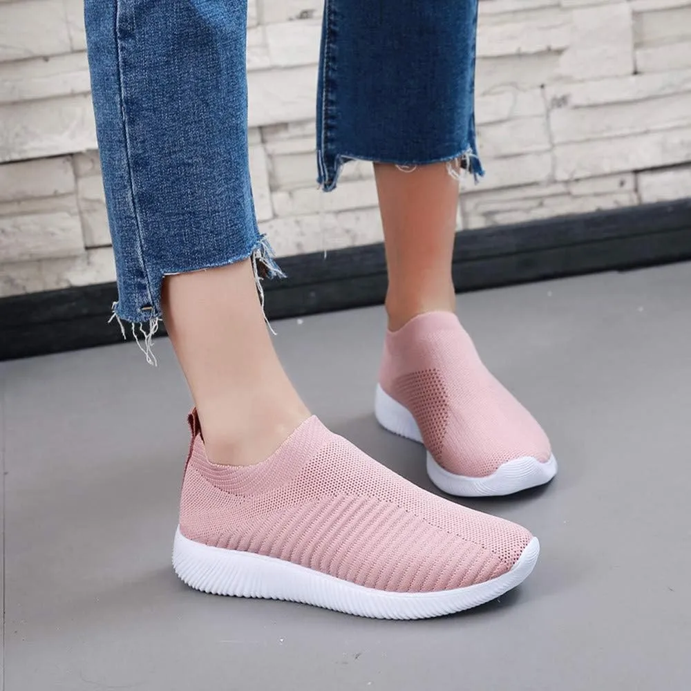 Womens Slip On Walking Shoes Non Slip Running Shoes Mens Running Shoes Walking Casual Tennis Shoes Walking Sneakers White Tennis Shoe Cross Trainer Shoe