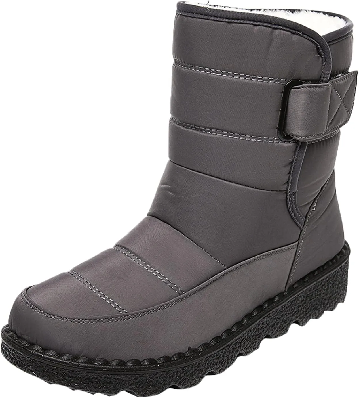 Women's Snow Boots for Winter - Short Outdoor Boots, Warm Lining