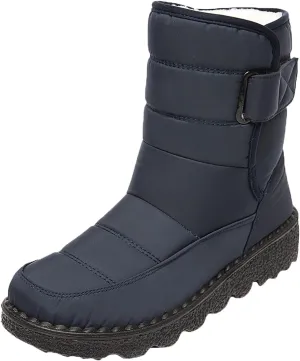 Women's Snow Boots for Winter - Short Outdoor Boots, Warm Lining